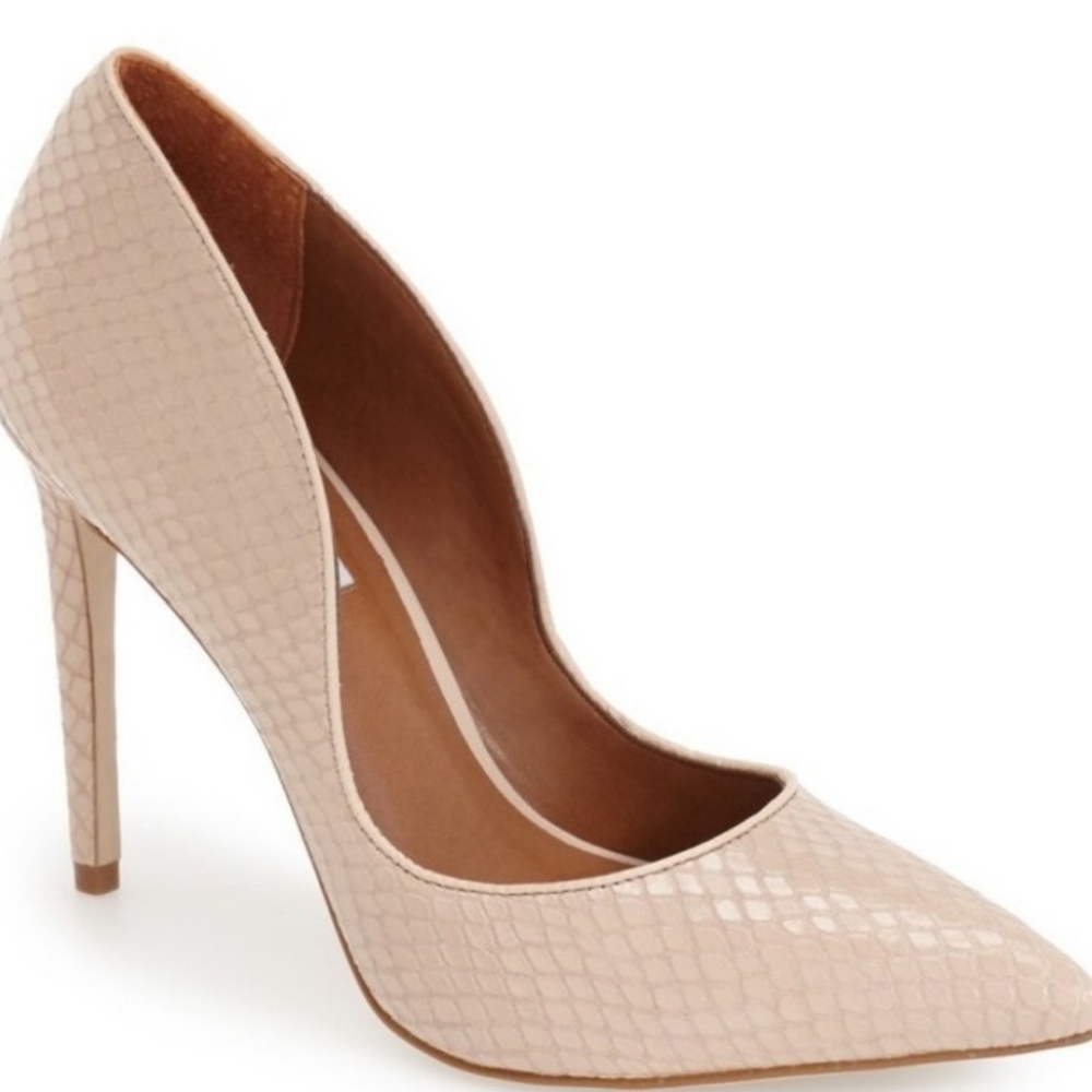 Steve Madden Dipper Snakeskin Heels